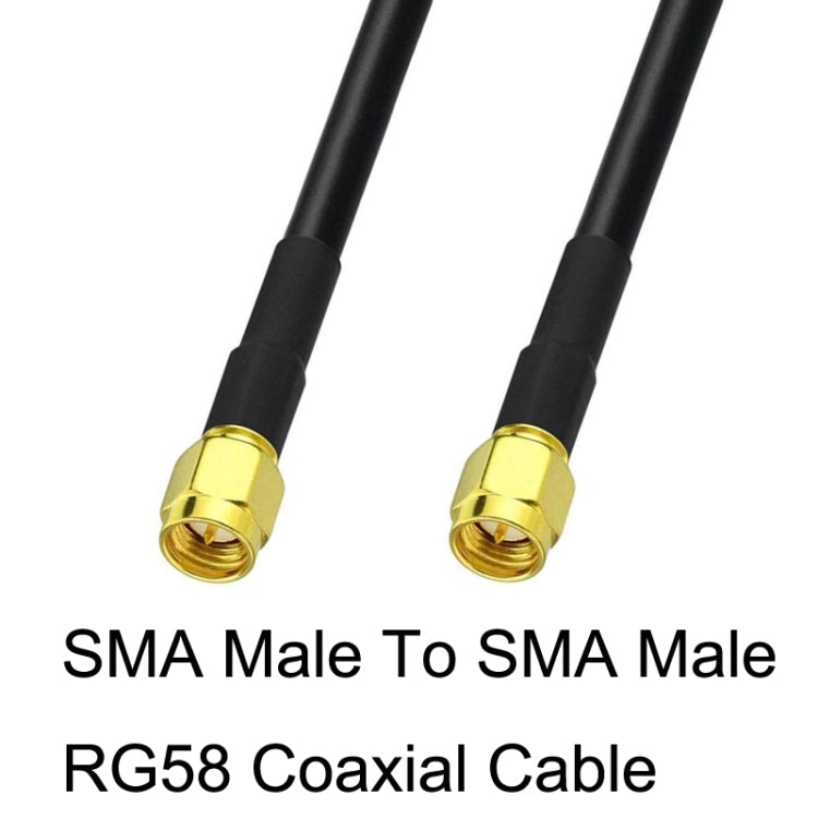 SMA Male To SMA Male RG58 Coaxial Adapter Cable, Cable Length:3m - Connectors by PMC TechLife | Online Shopping South Africa | PMC TechLife
