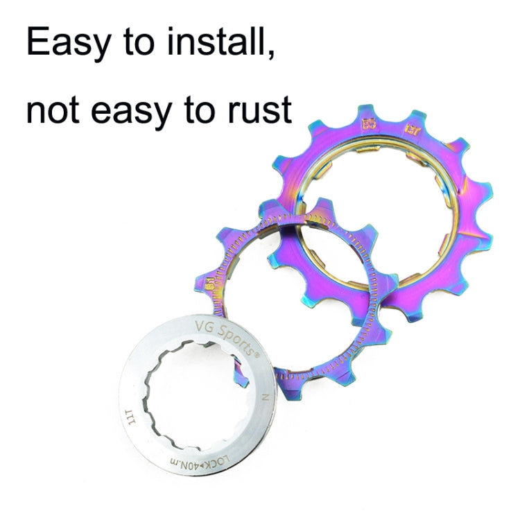 VG SPORTS Bicycle Lightweight Wear -Resistant Colorful Flywheel, Style:11 Speed 11-28T - free shipping - PMc TechLife - Order now!