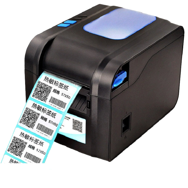Xprinter XP-370B Barcode Printer Self-adhesive QR Code Printer Label Clothing Tag Thermal Ticket Machine(US Plug) - free shipping - PMC Jewellery - Order now!