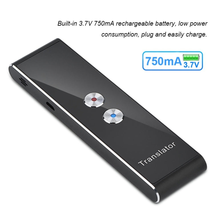Portable Smart Voice Translator Upgrade Version for Learning Travel Business Meeting 3 in 1 voice Text Photo Language Translator(Black) - by PMC TechLife | Online Shopping South Africa | PMC TechLife | Buy Now Pay Later Mobicred