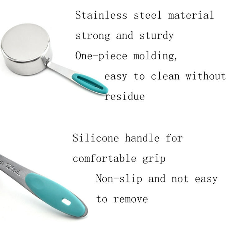 5 in 1 Stainless Steel Measuring Spoon Set Coffee Spoon Baking Kitchen Gadget, Style:Measuring Spoon(Color) - Coffee Tools by PMC TechLife | Online Shopping South Africa | PMC TechLife | Buy Now Pay Later Mobicred