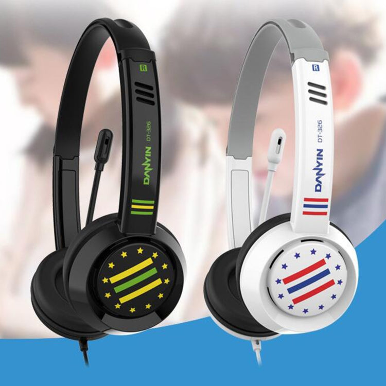 DANYIN DT326 Head-mounted Desktop Computer Children Learning Wire Headset with Microphone, Cable Length:1.8m, Style:USB(Black) - free shipping - PMC Jewellery - Order now!