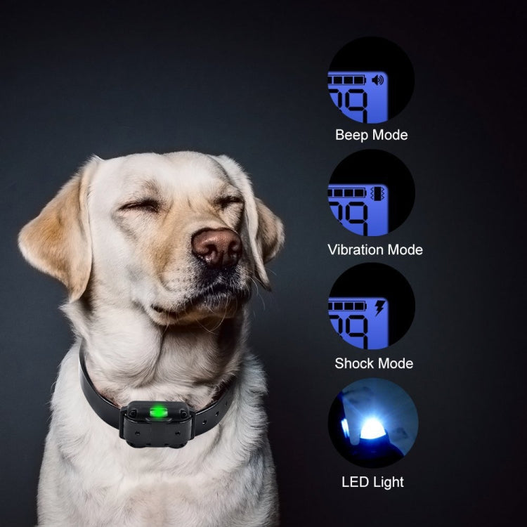 Bark Stopper Dog Training Device Dog Collar with Electric Shock Vibration Warning(AU Plug) - Training Aids by PMC TechLife | Online Shopping South Africa | PMC TechLife | Buy Now Pay Later Mobicred