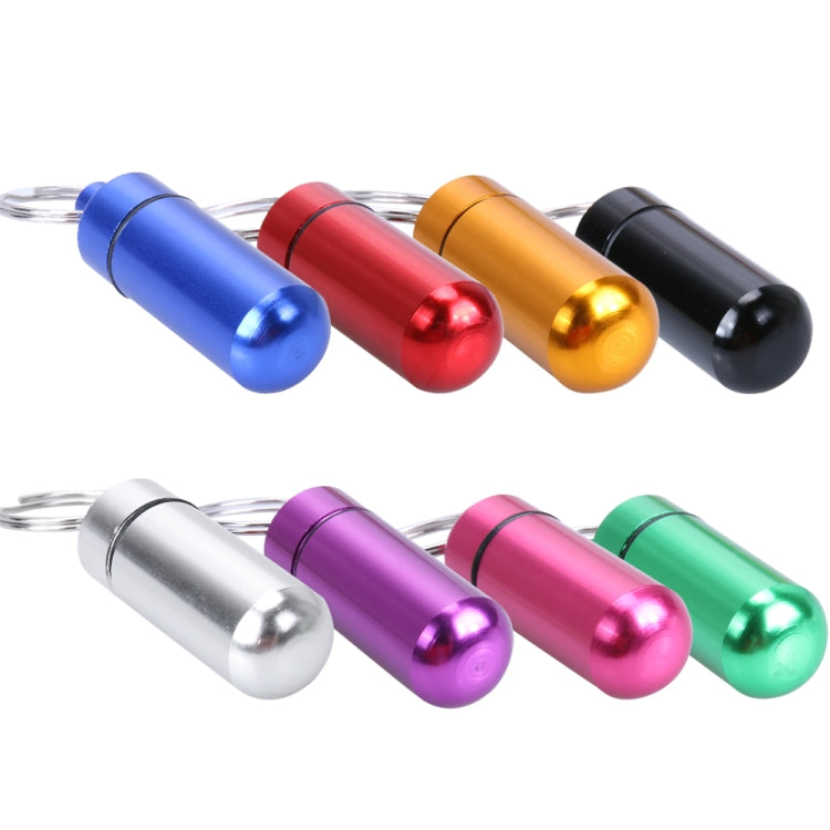 10pcs Portable Sealed Waterproof Aluminum Alloy First Aid Pill Bottle with Keychain(Golden) - Emergency Tools by PMC TechLife | Online Shopping South Africa | PMC TechLife | Buy Now Pay Later Mobicred