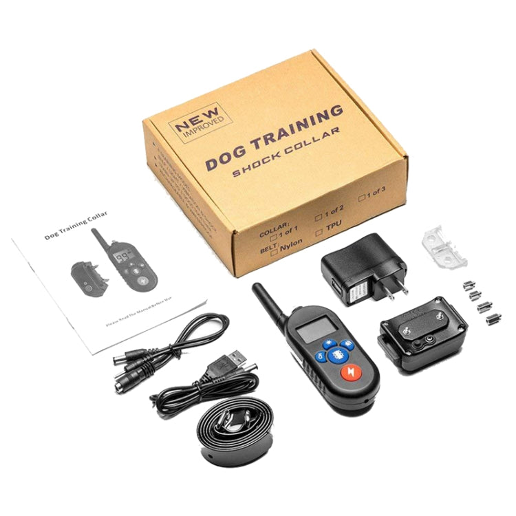 800m Remote Control Electric Shock Bark Stopper Vibration Warning Pet Supplies Electronic Waterproof Collar Dog Training Device, Style:556-2(AU Plug) - free shipping - PMC TechLife - Order now!