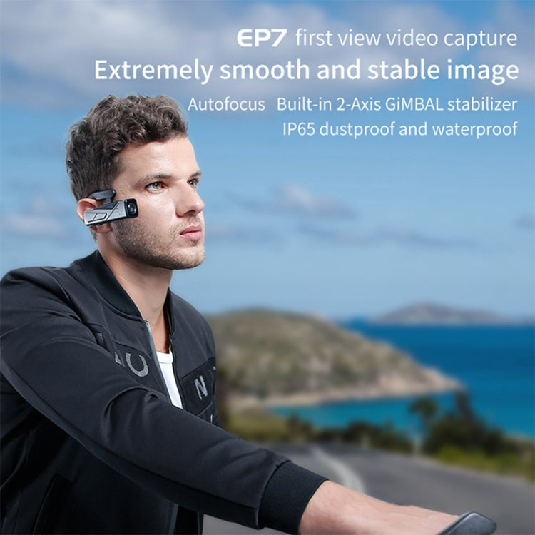 ORDRO EP7 4K Head-Mounted Auto Focus Live Video Smart Sports Camera, Style:With Remote Control(Silver Black) - Sports Camera by PMC TechLife | Online Shopping South Africa | PMC TechLife | Buy Now Pay Later Mobicred