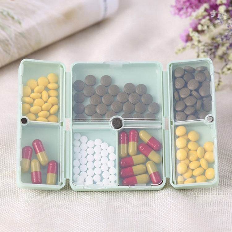 Folding Portable Sealed and Dispensing Small Pill Box(Green) - free shipping - PMC TechLife - Order now!