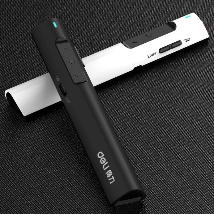 Deli 2.4G Flip Pen Business Presentation Remote Control Pen, Model: 2801 Black (Red Light) - by Deli | Online Shopping South Africa | PMC Jewellery | Buy Now Pay Later Mobicred