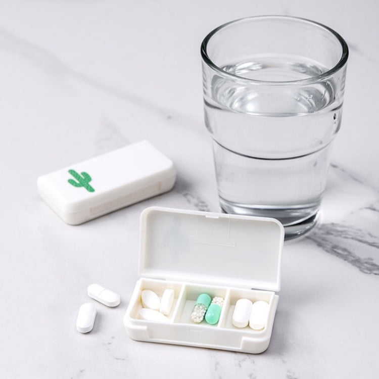 8 PCS Small Portable Moisture-proof Sealed Medicine Box 3 Compartments A Day Medicine Divided(Turtle Leaf) - free shipping - PMC TechLife - Order now!