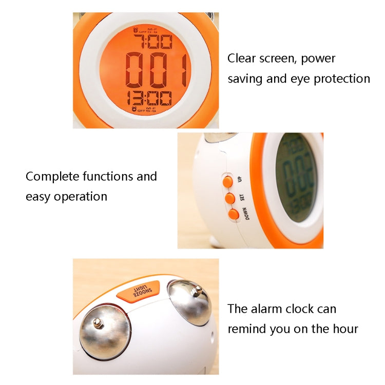 0705 Big Volume Simple Three-Dimensional LED Alarm Clock Mute Luminous Electronic Clock(Light Green) - Novelty Clock by PMc TechLife | Online Shopping South Africa | PMc TechLife | Buy Now Pay Later Mobicred