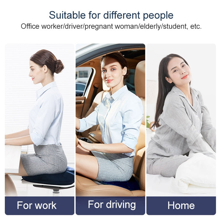 Slow Resilience Memory Foam Office Hip Pad After Hemorrhoids Operation Cushion(Tibetan Blue) - Cushions & Pillows by PMC TechLife | Online Shopping South Africa | PMC TechLife | Buy Now Pay Later Mobicred