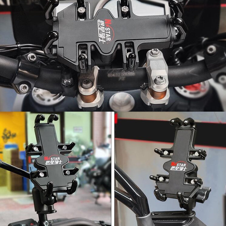 N-STAR NJN001 Motorcycle Bicycle Compatible Mobile Phone Bracket Aluminum Accessories Riding Equipment(With T Head) - free shipping - PMC TechLife - Order now!