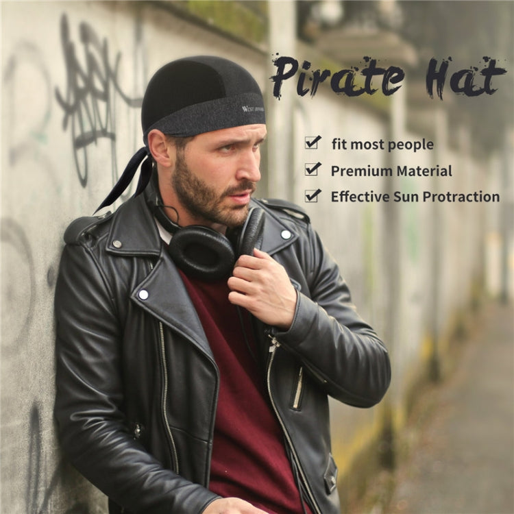 West Biking Summer Ice Silk Pirate Cap Riding Cap Men And Women Outdoor Windproof Sunscreen Headgear, Size: Free Size(Triangle Towel Gray) - free shipping - PMC TechLife - Order now!