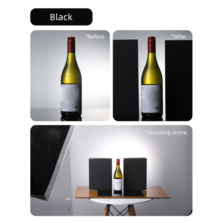 3-in-1 Reflective Board A3 Cardboard Folding Light Diffuser Board (White + Black + Gold) - by PMC TechLife | Online Shopping South Africa | PMC TechLife | Buy Now Pay Later Mobicred