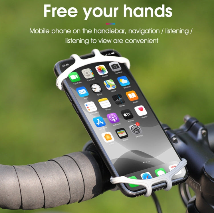 Multifunctional Silicone Bicycle Mobile Phone Holder Motorcycle Riding Navigation Fixed Bracket(Blue) - free shipping - PMC TechLife - Order now!