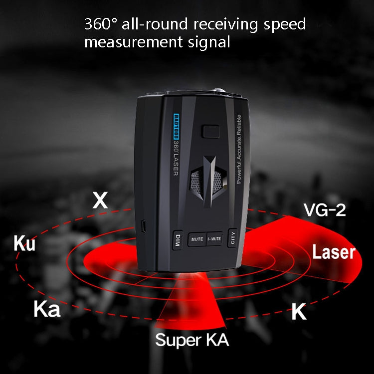 RAD1000 Car Laser Radar Speedometer Car Mobile Speed Radar Electronic Dog - Radar Detectors by PMC TechLife | Online Shopping South Africa | PMC TechLife