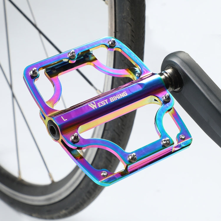 1 Pair WEST BIKING YP0802081 Mountain Road Bike Colorful Pedals(Colorful) - free shipping - PMc TechLife - Order now!