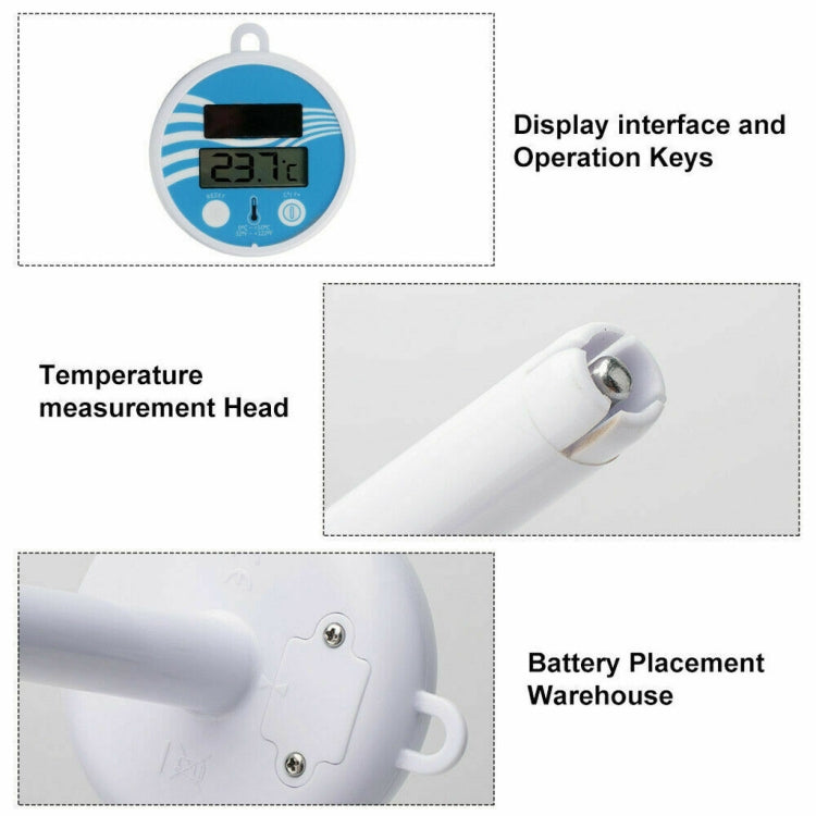 BL9057 Solar Swimming Pool Thermometer Swimming Pool Equipment Floating Water Thermometer with Digital Display Function(-20 -50 Celsius) - Other by PMC Jewellery | Online Shopping South Africa | PMC Jewellery | Buy Now Pay Later Mobicred