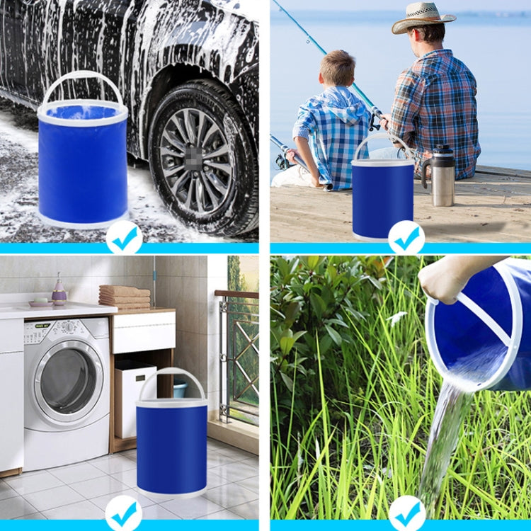 3 PCS 9L Car Folding Telescopic Bucket Portable Car Washing Special Bucket Outdoor Travel Fishing Bucket - Stowing Tidying by PMC TechLife | Online Shopping South Africa | PMC TechLife | Buy Now Pay Later Mobicred