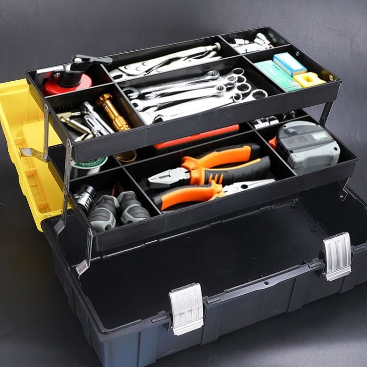 21 inch Folding Hardware Storage Box Hand-Filled Car Parts Toolbox Portable Electrician Repair Toolbox - Storage Bags & Boxes by PMC TechLife | Online Shopping South Africa | PMC TechLife | Buy Now Pay Later Mobicred