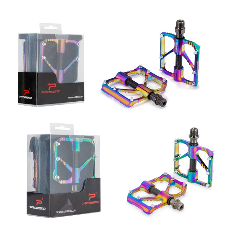 1 Pair PROMEND Three Peilin Bearing Aluminum Alloy CNC Bicycle Colorful Pedal PD-R87CY - Pedals by PROMEND | Online Shopping South Africa | PMc TechLife | Buy Now Pay Later Mobicred