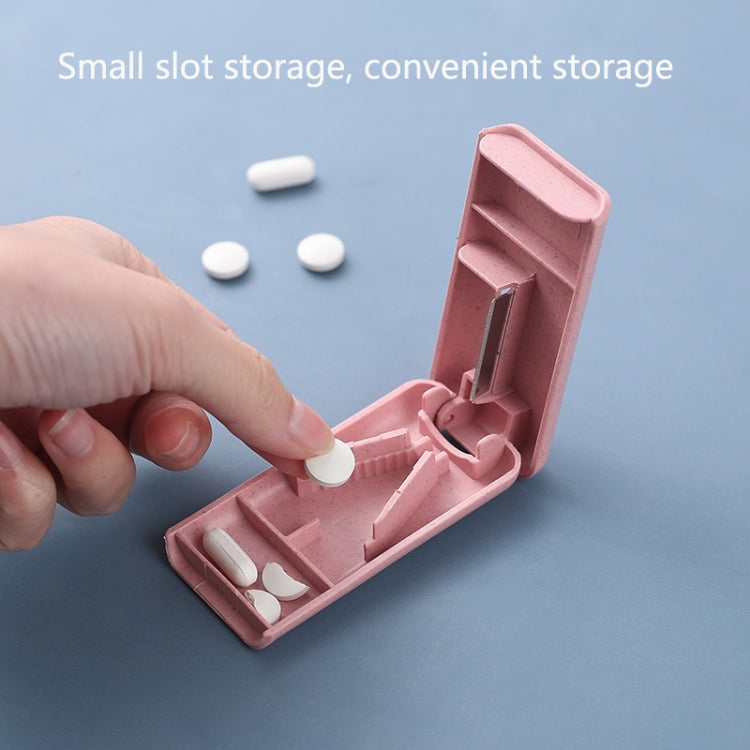 10 PCS JS010 Wheat Plastic Medicine Cutter Pill Divider(Beige) - free shipping - PMC TechLife - Order now!
