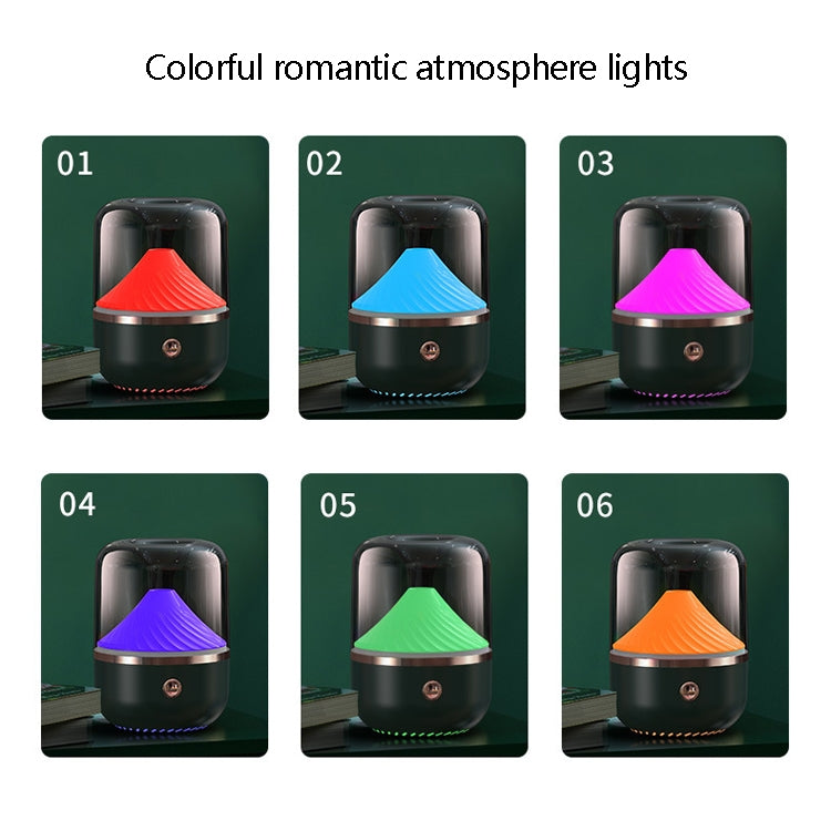 HX-930 Home Bedroom Round Mirror Essential Oil Aromatherapy Machine Ultrasonic Atomization Hydrating Spray Humidifier(Black) - free shipping - PMC TechLife - Order now!