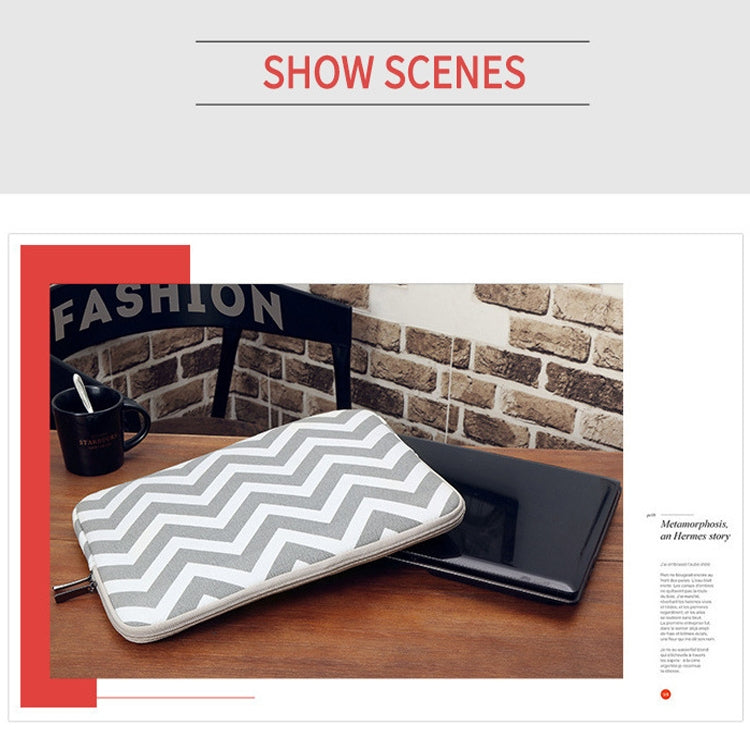 LiSEN LS-525 Wavy Pattern Notebook Liner Bag, Size: 13 inches(Gray) - free shipping - PMC Jewellery - Order now!