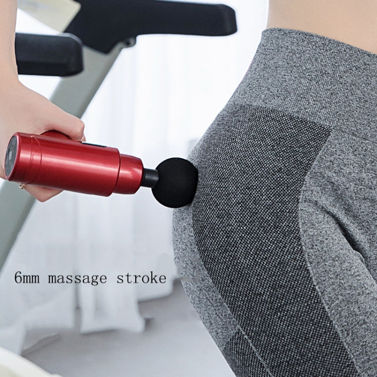 Fascia Massager Mini Electric Muscle Massager Portable Fitness Muscle Relaxing Massager Button(Superior Red) - free shipping - PMC TechLife - Order now!