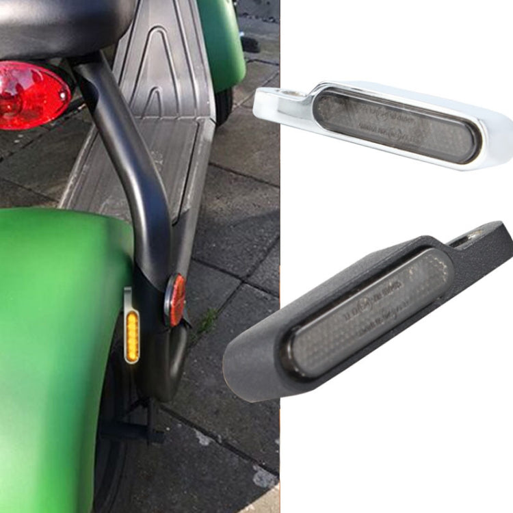 2 PCS Motorcycle Handle Turn Light Metal LED Indicator Light(Black) - Turn Signal by PMC TechLife | Online Shopping South Africa | PMC TechLife | Buy Now Pay Later Mobicred