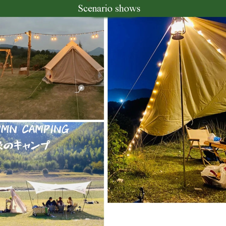 4m x 6 Rolls Outdoor Camping Tent Canopy Wind Rope Luminous Multi-Function Wind Rope Buckle Tent Fixed Rope( S Buckle-Black) - Tents & Accessories by PMC TechLife | Online Shopping South Africa | PMC TechLife | Buy Now Pay Later Mobicred