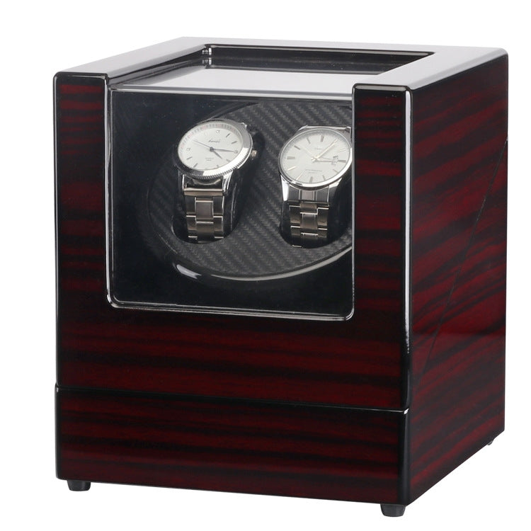 Ebony Lacquer Single-Head 2-Position Watch Box Rotating Winding Watch Shaker Motor Box,US Plug(W113RT) - free shipping - PMC TechLife - Order now!
