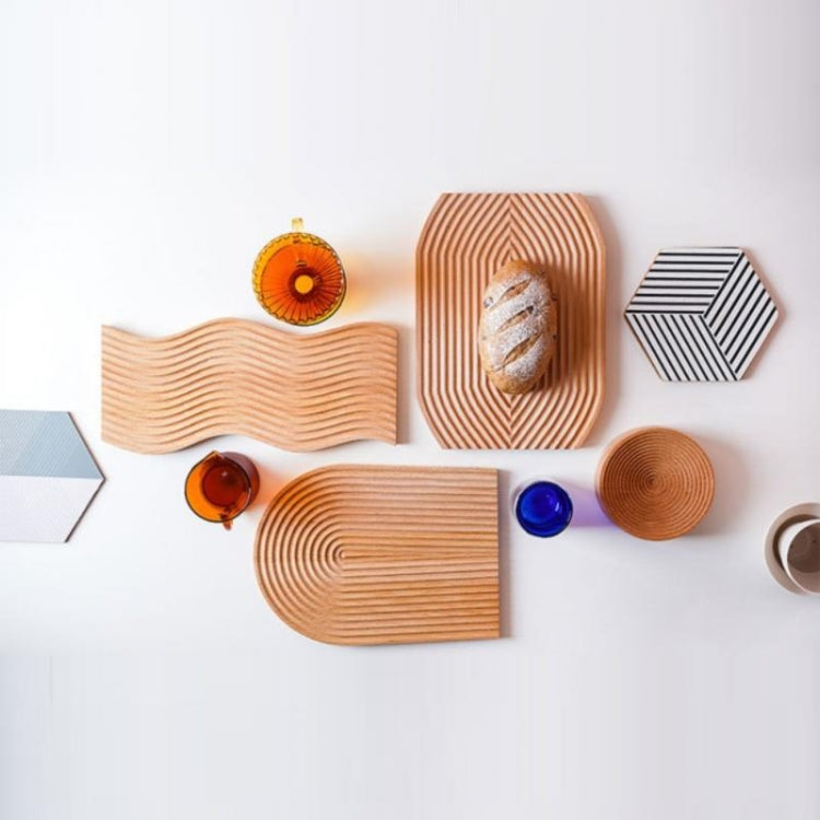 Large Elliptical Wooden Tray Photography Shooting Props - Wooden Props by PMC TechLife | Online Shopping South Africa | PMC TechLife | Buy Now Pay Later Mobicred