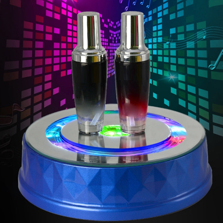 LED Light Electric Rotating Turntable Display Stand Video Shooting Props Turntable(Blue) - by PMC TechLife | Online Shopping South Africa | PMC TechLife | Buy Now Pay Later Mobicred
