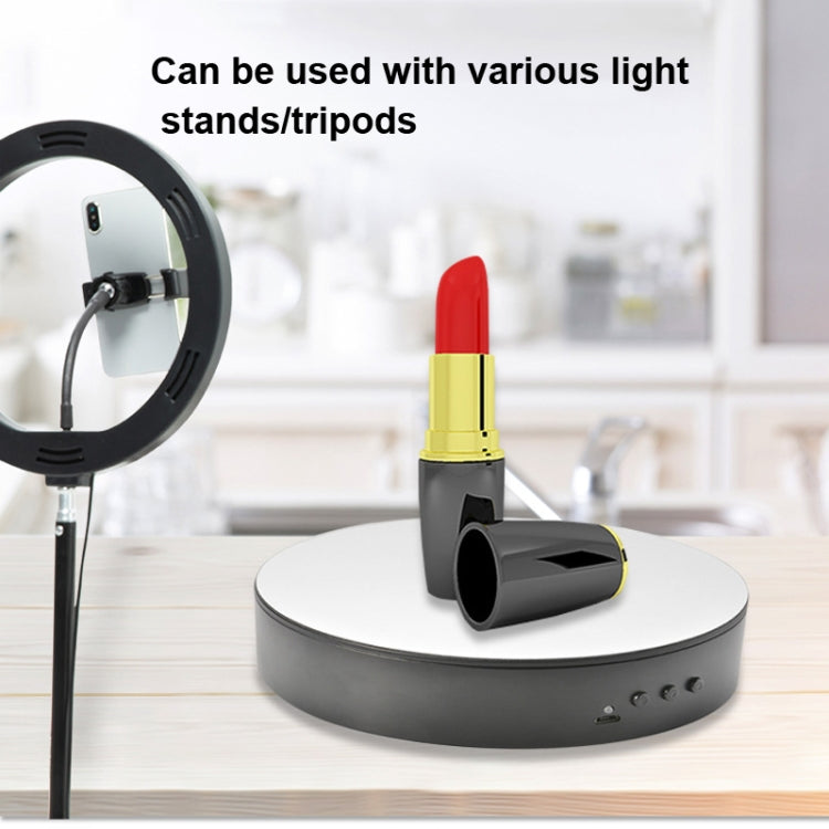 15cm Adjustable Speed Rotating Display Stand Props Turntable(Black Velvet) - by PMC TechLife | Online Shopping South Africa | PMC TechLife | Buy Now Pay Later Mobicred