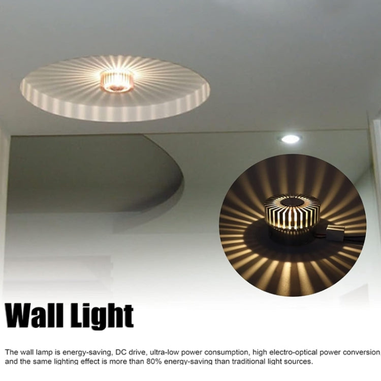 LED Aluminum Aisle Light Sunflower Corridor Lamp Decorative Light, Power source: Visible Installation 1W(Blue) - Novelty Lighting by PMC TechLife | Online Shopping South Africa | PMC TechLife | Buy Now Pay Later Mobicred