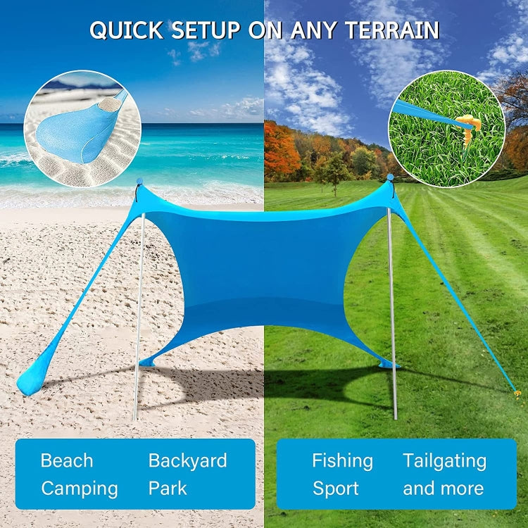Outdoor Beach Lycra Canopy Camping Tent Sunshade Fishing Tent, Size: 210x200x150cm(Red) - free shipping - PMC TechLife - Order now!