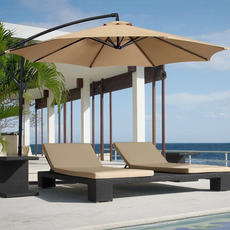 Polyester Parasol Replacement Cloth Round Garden Umbrella Cover, Size: Diameter 2m 6 Ribs(Black) - Patio Umbrella by PMC TechLife | Online Shopping South Africa | PMC TechLife | Buy Now Pay Later Mobicred