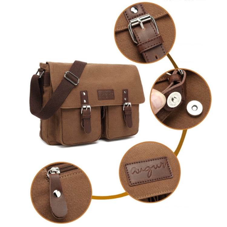 AUGUR Men Single-shoulder Crossbody Messenger Canvas Bag(Black) - free shipping - PMC TechLife - Order now!