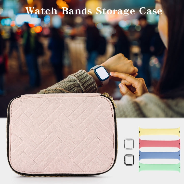 Velvet Watch Strap Watch Accessories Storage Bag, Specification: Blue M - free shipping - PMc TechLife - Order now!