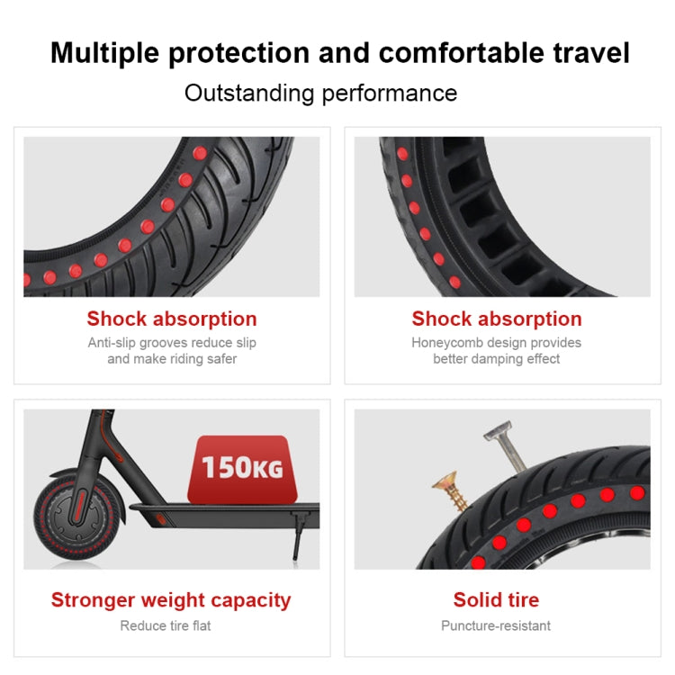 8.5 inch Color Dot Honeycomb Tire for Xiaomi Mijia M365/M365 Pro/1S(Yellow) - Accessories & Parts by PMC TechLife | Online Shopping South Africa | PMC TechLife