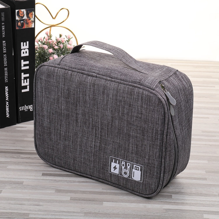 Multifunctional Cationic Digital U Disk Data Cable Storage Bag(Wine Red) - Other by PMC TechLife | Online Shopping South Africa | PMC TechLife | Buy Now Pay Later Mobicred