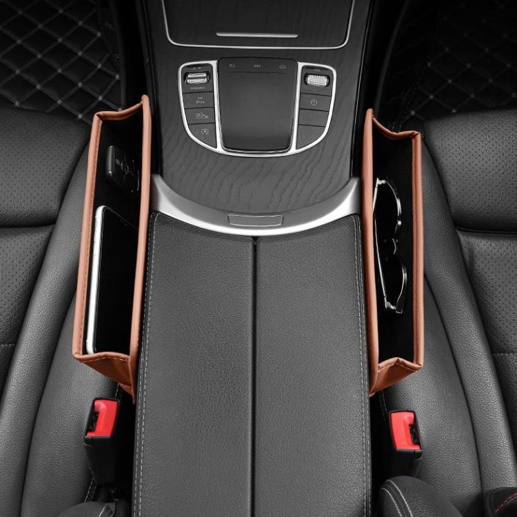 Car Seat Sewing Box Central Control Slot Storage Bag(Brown) - Stowing Tidying by PMC TechLife | Online Shopping South Africa | PMC TechLife | Buy Now Pay Later Mobicred