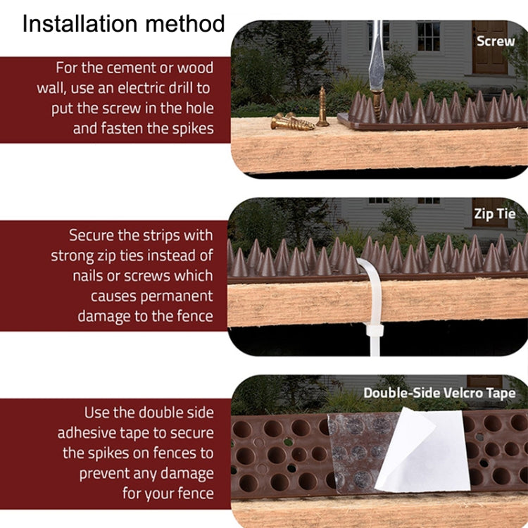 Plastic Bird Repellent Thorns Fence Anti-climb Nails(Green) - Outdoor Insect Repellent by PMC TechLife | Online Shopping South Africa | PMC TechLife | Buy Now Pay Later Mobicred