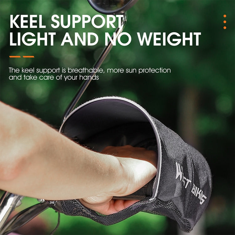WEST BIKING Electric Vehicle Sunshade Waterproof Windproof Handle Cover(Black) - Others by WEST BIKING | Online Shopping South Africa | PMC TechLife | Buy Now Pay Later Mobicred