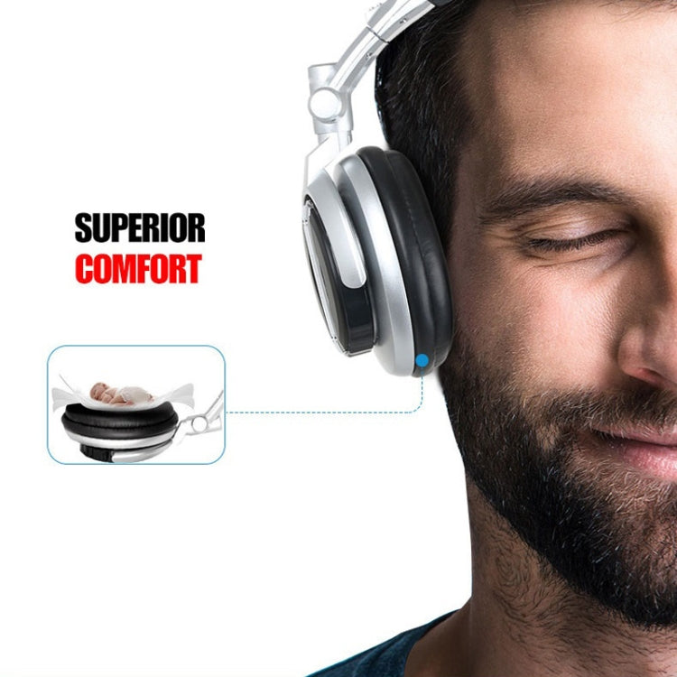 SENICC ST-80 Head-mounted HIFI Headset Spring Line Headset(Silver) - free shipping - PMC Jewellery - Order now!