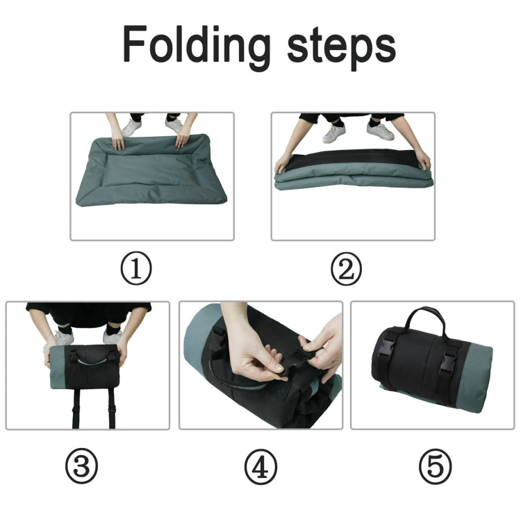 Outdoor Camping Foldable Pet Sleeping Pad 600D Oxford Cloth Waterproof Dog Pad(Grey) - Pads by PMC TechLife | Online Shopping South Africa | PMC TechLife | Buy Now Pay Later Mobicred