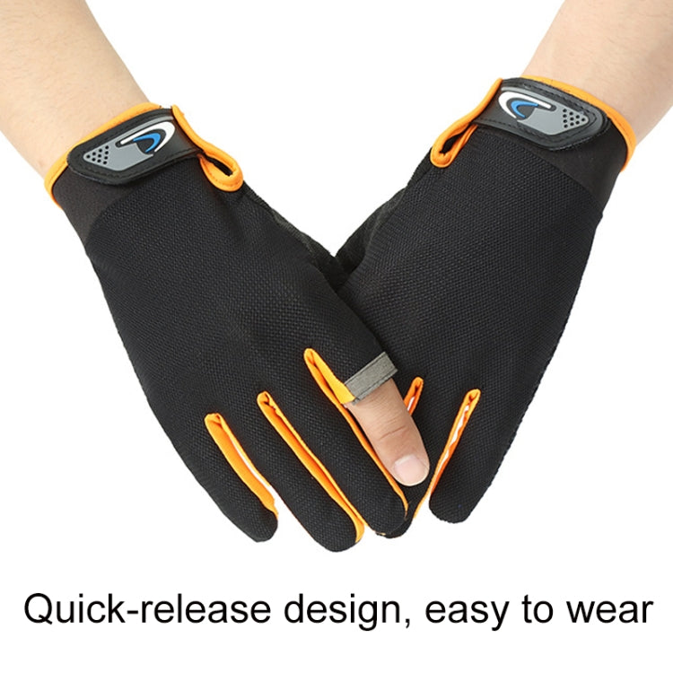 1 Pair QX0008 Outdoor Sunscreen Non-Slip Exposed Two-Finger Fishing Gloves, Size: Free Size(Pink) - Safety Gloves by PMC TechLife | Online Shopping South Africa | PMC TechLife | Buy Now Pay Later Mobicred