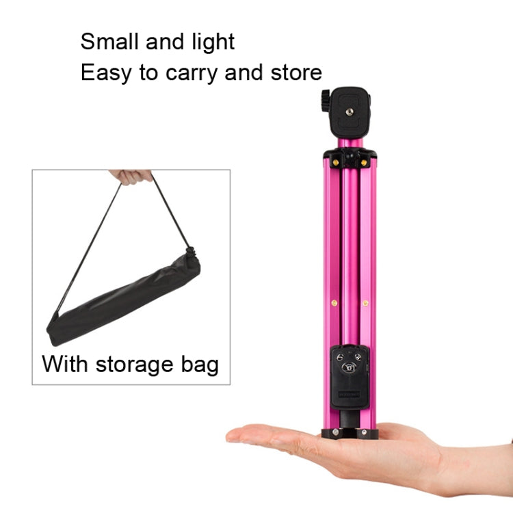 YUNTENG 1688 Selfie Stick Tripod Bluetooth Remote Control Camera Stand(Pink) - free shipping - PMC Jewellery - Order now!