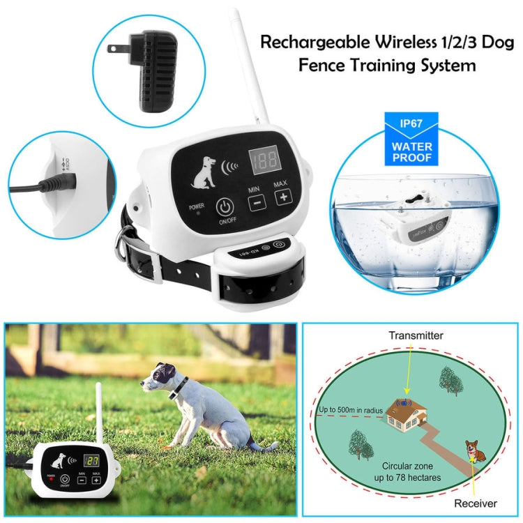KD-661 500m Wireless Electric Dog Pet Fence Shock Collar,Spec: For One Dog(AU Plug) - free shipping - PMC TechLife - Order now!